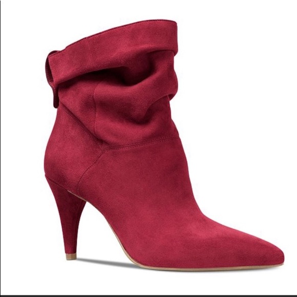 MICHAEL Michael Kors Shoes - Michael Kors Mulberry Suede Slouch Carey Booties Sz 10M